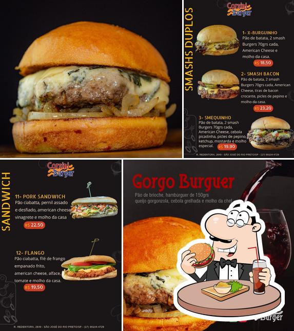 Os hambúrgueres do Corsini Burger irão satisfazer diferentes gostos