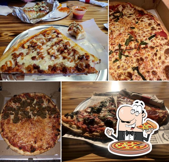 Pick pizza at Slice of Stamford