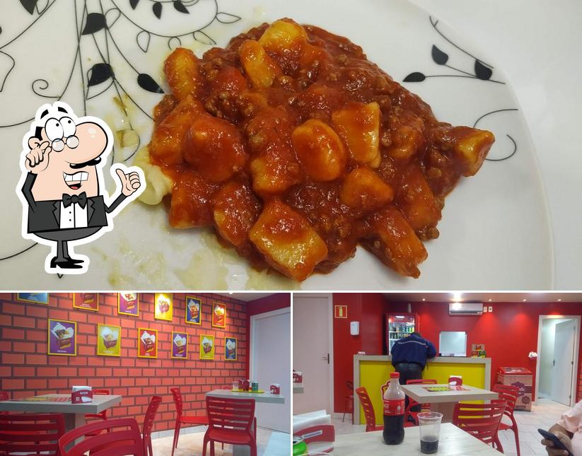 A foto do Brasileirinho Delivery Caxias do Sul’s interior e comida