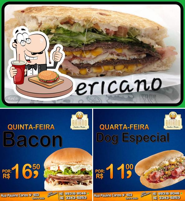 Consiga um hambúrguer no Baiano Lanches