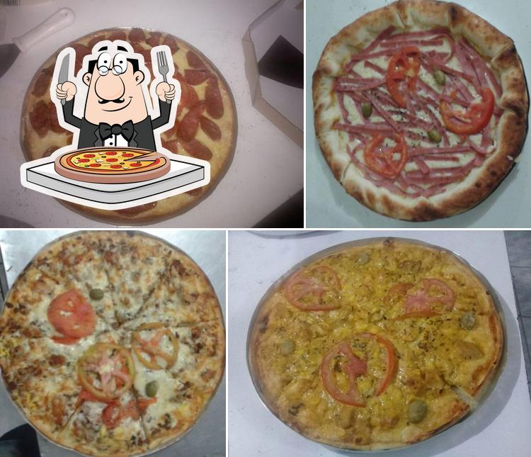 Escolha pizza no Lanche Mania