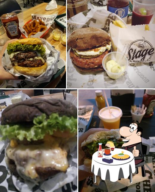 Peça um hambúrguer no Stage Burger Campo Belo