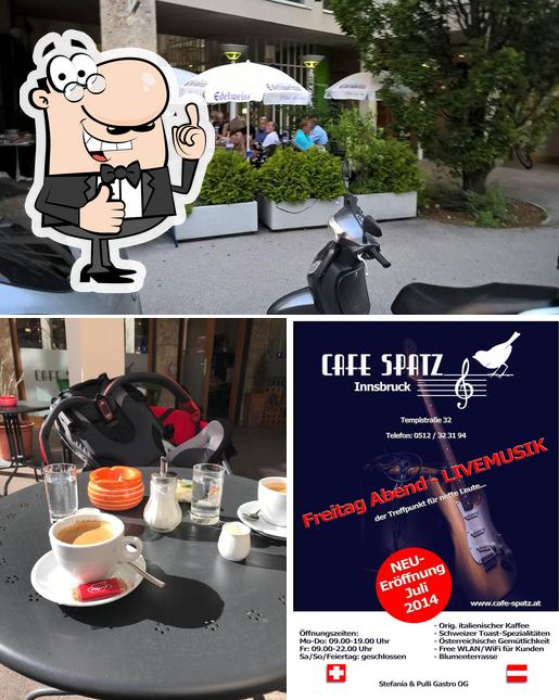 Here's a pic of Cafe Spatz