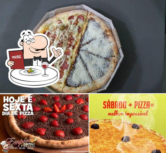 Comida em Empório Pizzaria