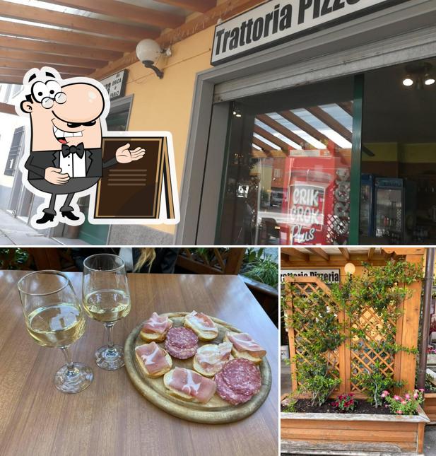 La esterno e tavolo da pranzo del ristorante