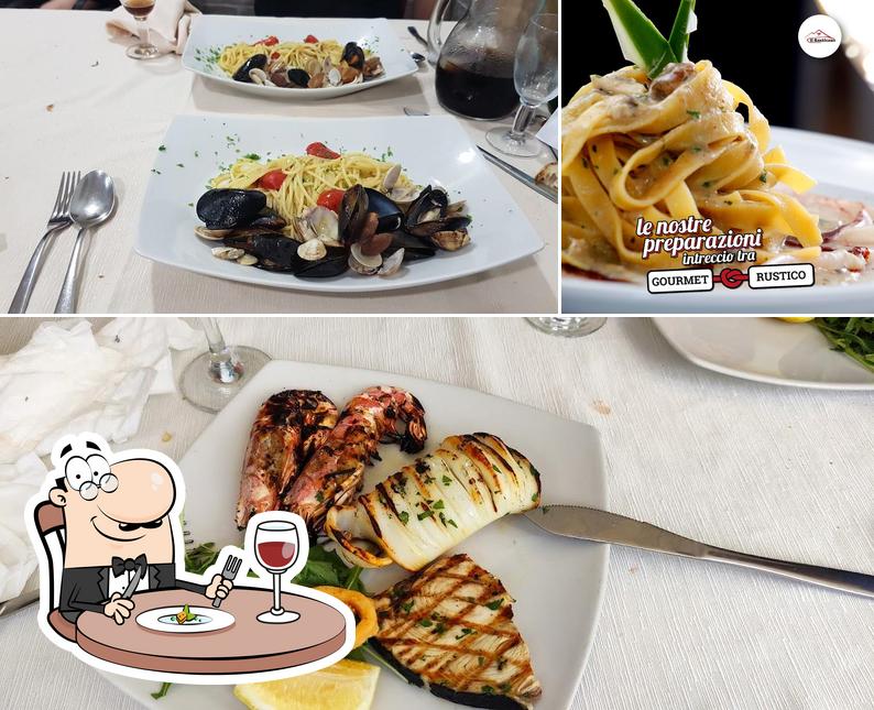 Platti al Ristorante Il Rusticano