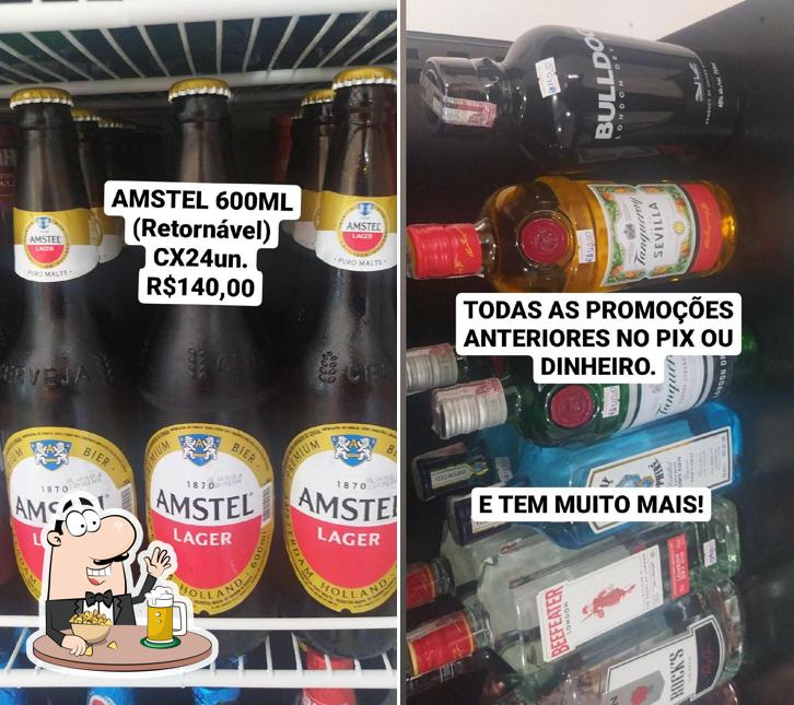 Armazém das bebidas offerece uma variedade de cervejas