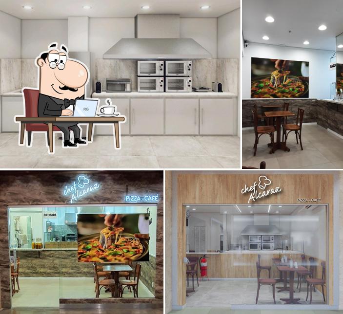 Veja imagens do interior do Chef Alcaraz - Pizza • Café