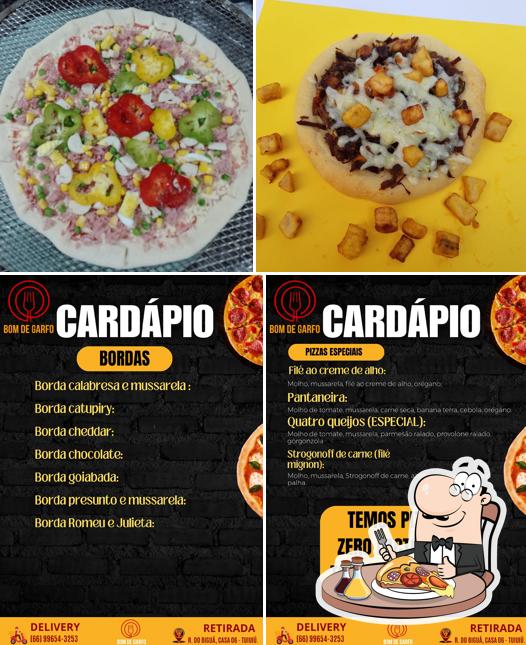 Consiga diferentes tipos de pizza