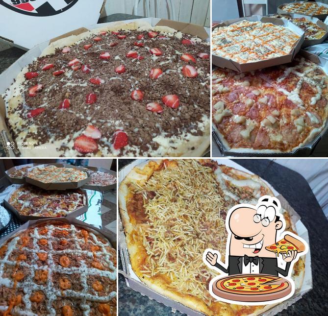 Consiga diferentes variedades de pizza