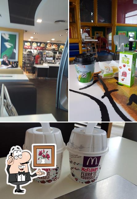 McDonald's is distinguished by interior and beverage