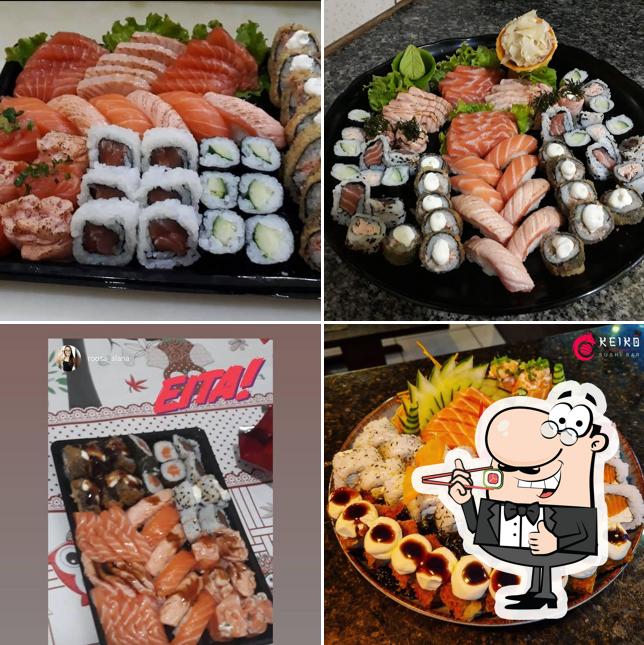 Prove diversas opções de sushi