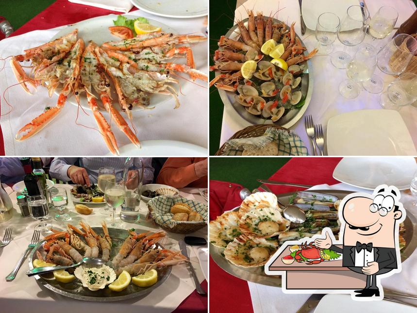 Choisissez de nombreux repas à base de fruits de mer disponibles à La Maranese