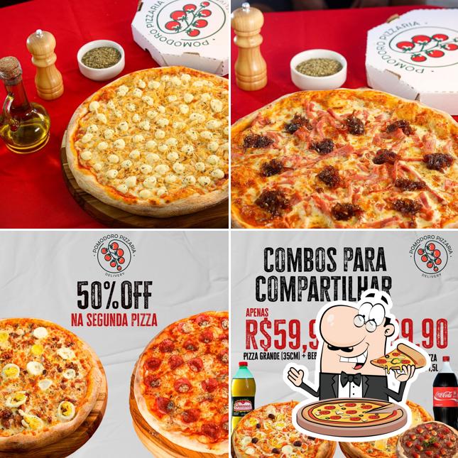 Consiga pizza no Pomodoro Pizzaria