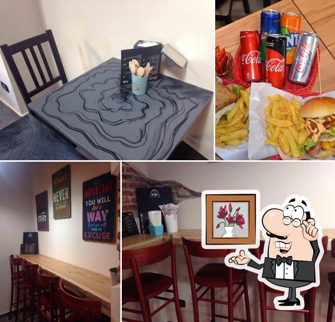 L'intérieur de The Burger Grill