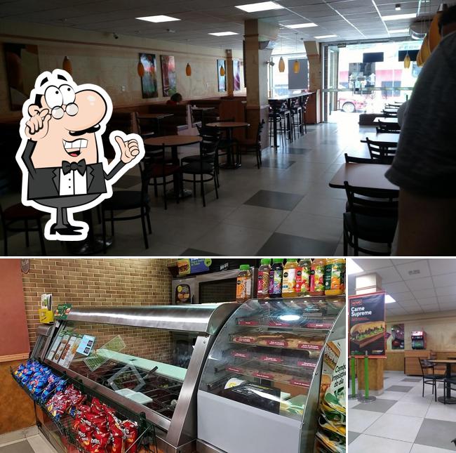 Veja imagens do interior do Subway