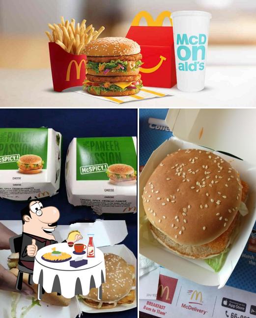 Try out a burger at McDonald’s India