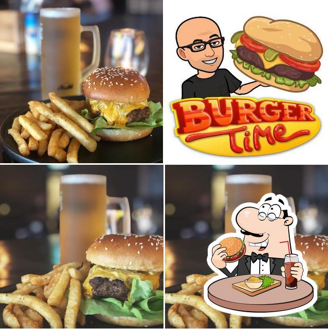 Get a burger at Limeburners Bar