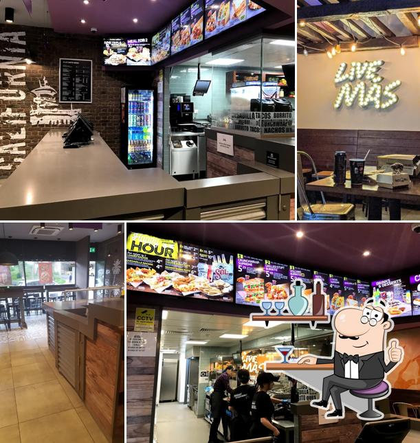 The interior of Taco Bell