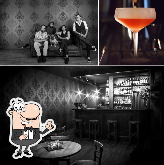 Dai un’occhiata alla immagine che raffigura la interni e cibo di Angels' Share Cocktailbar