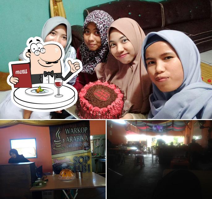 This is the image showing food and interior at Warkop Arabika