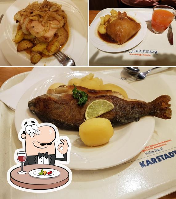 Essen im LeBuffet Restaurant im KARSTADT Warenhaus Darmstadt