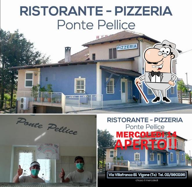 La parte exterior de Pizzeria Ponte Pellice