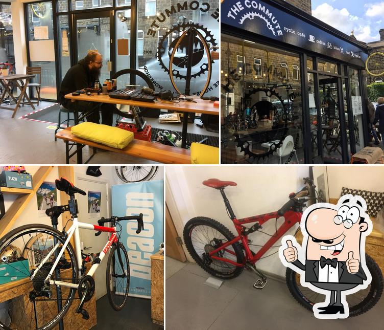 Here's a photo of The Commute Yorkshire Coffee house - cycle workshop