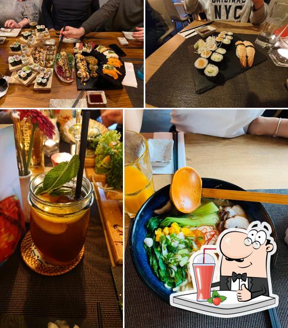 Насладитесь напитками из бара "Hiroshi Sushi & Ramen"