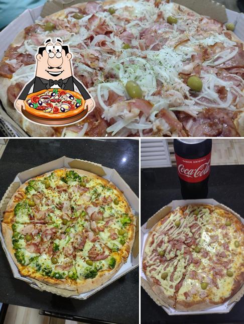 Consiga diversos tipos de pizza