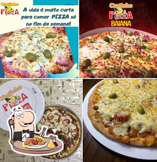 Peça diferentes variedades de pizza