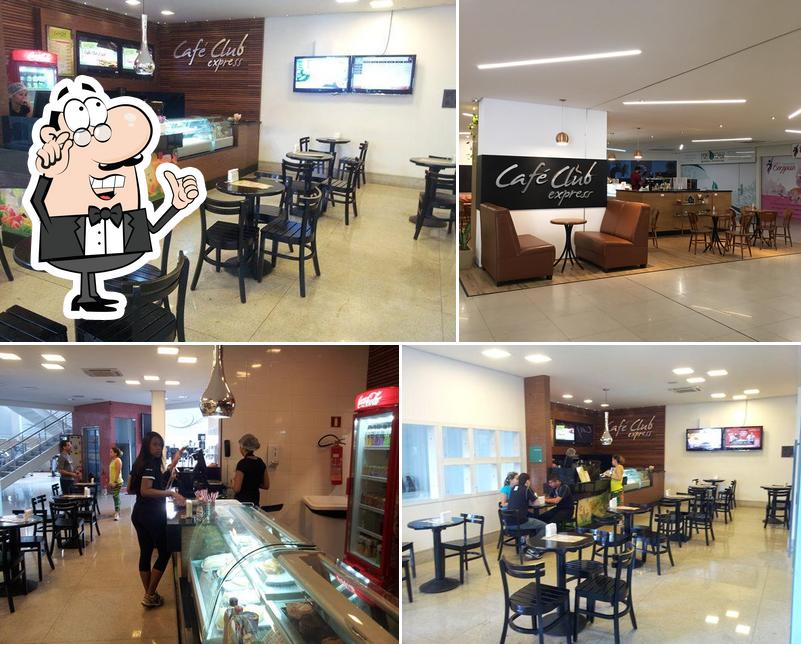 O interior do Café Club Express - Unidade Connext