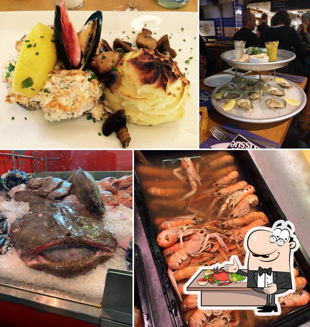 Try out various seafood dishes served at Feskekôrka