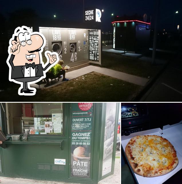 Vérifiez la photo affichant la intérieur et pizza concernant Le Kiosque à Pizzas