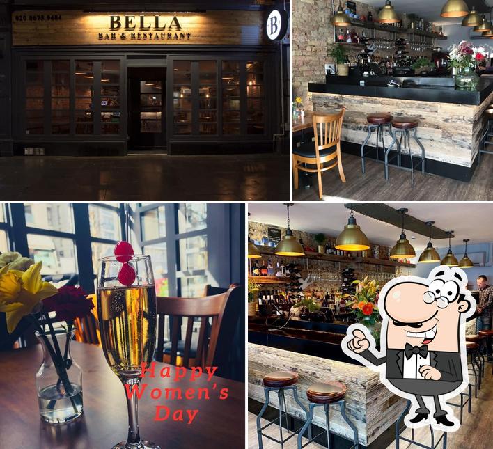 El interior de Bella Bar & Restaurant