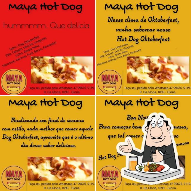 Platos en Maya Hot Dog