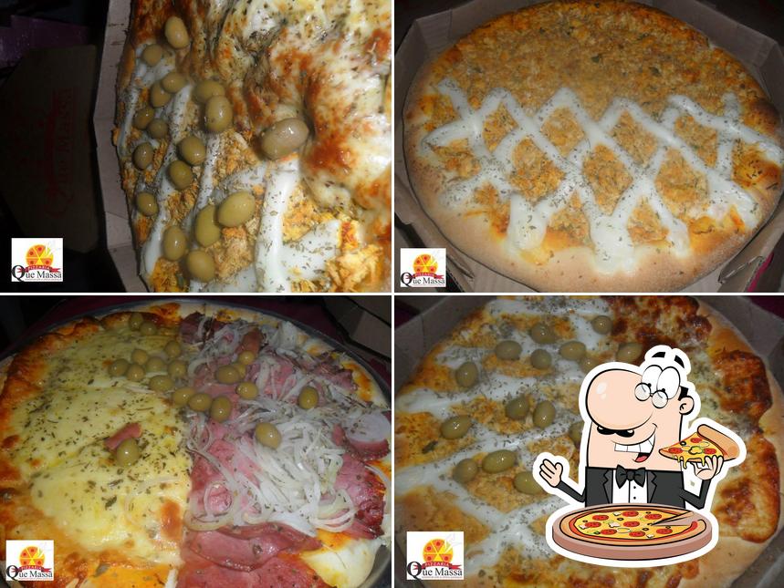 Escolha pizza no Pizzaria Que Massa Palmares PE