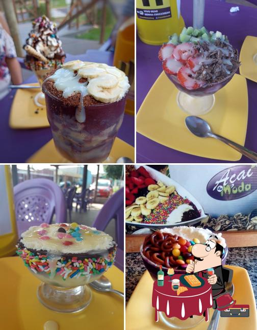 Açaí da Moda - Açaí & Espetaria provê uma escolha de pratos doces