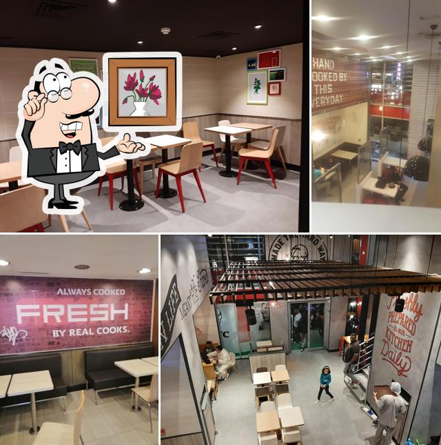 L'intérieur de KFC Maârif