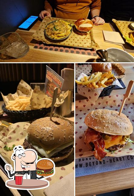 Get a burger at Burgerheart Aachen