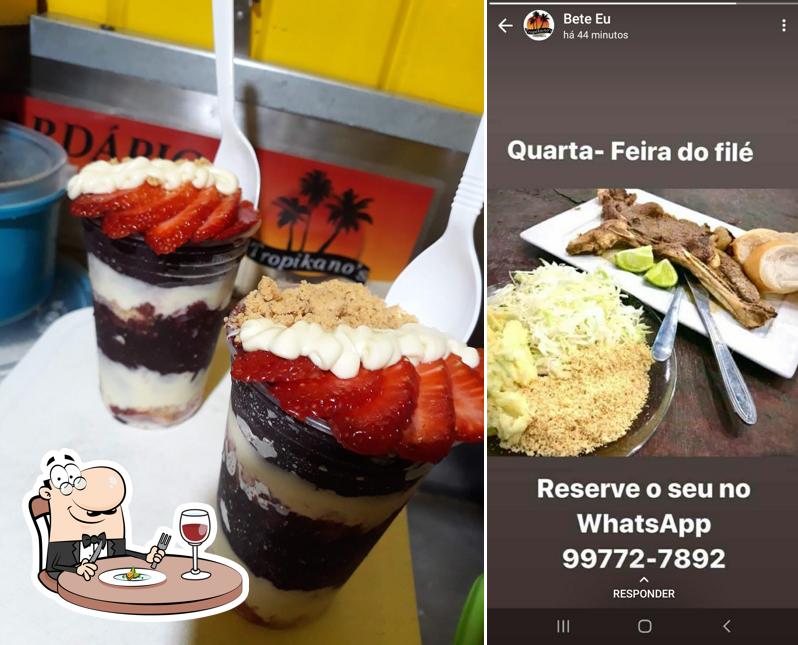 Comida em Tropikano's Food Truck