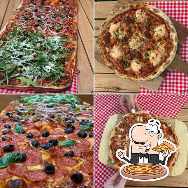 Pick various kinds of pizza