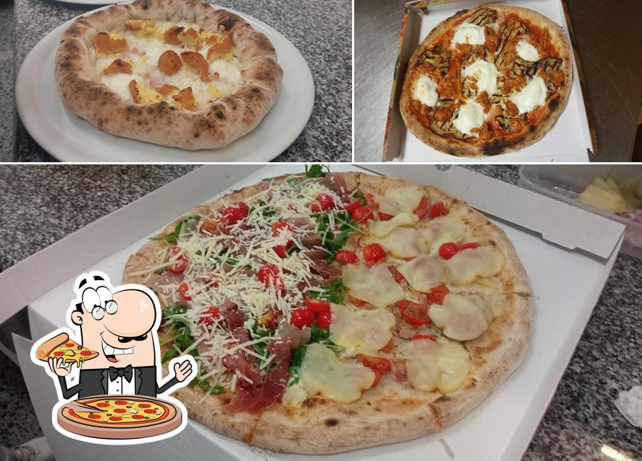 Prenez différents types de pizzas