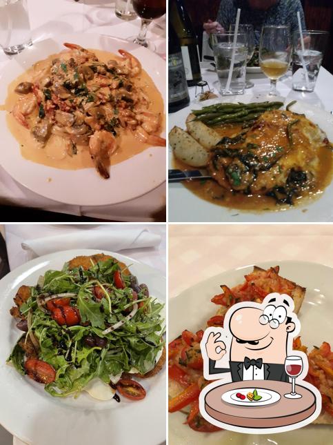 Among different things one can find food and drink at La Cashina Ristorante