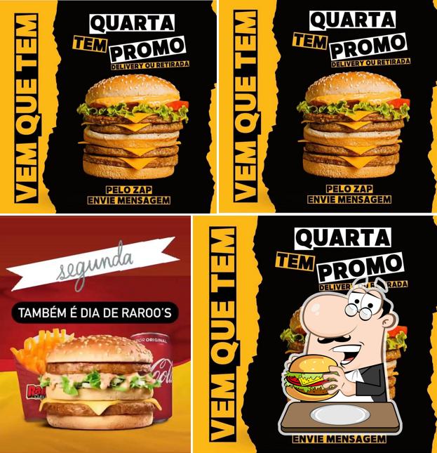 Hambúrguer em Raroo's Burguer Maria Paula