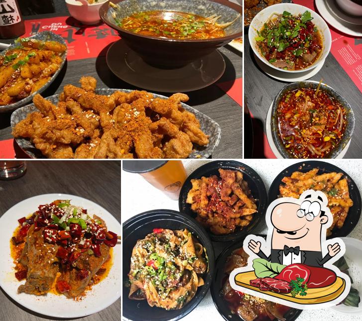 Elige un plato con carne en Miss Fu In Chengdu (Downtown) 付小姐在成都