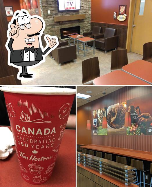 Parmi les diverses choses de la intérieur et la bière, une personne peut trouver sur Tim Hortons