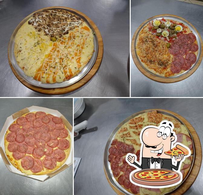 Elige una pizza en Hiper Mais Restaurante