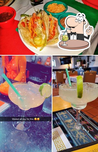 This is the image showing drink and food at Gringada Mexican Restaurant