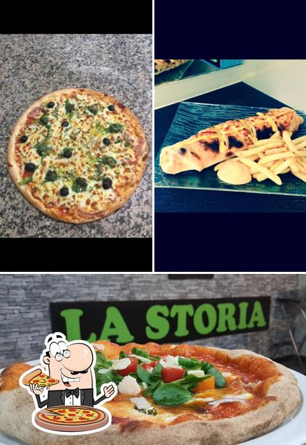 Pick pizza at Storia Pizza